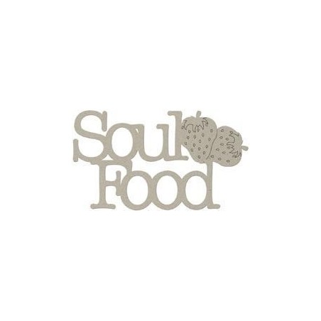Soul Food. Frase decorativa de cartón