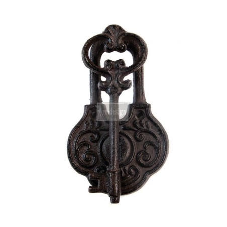 Ancient Key. ALDABA. Cast Iron Knocker REDESIGN® 640880 | L'aura Bella