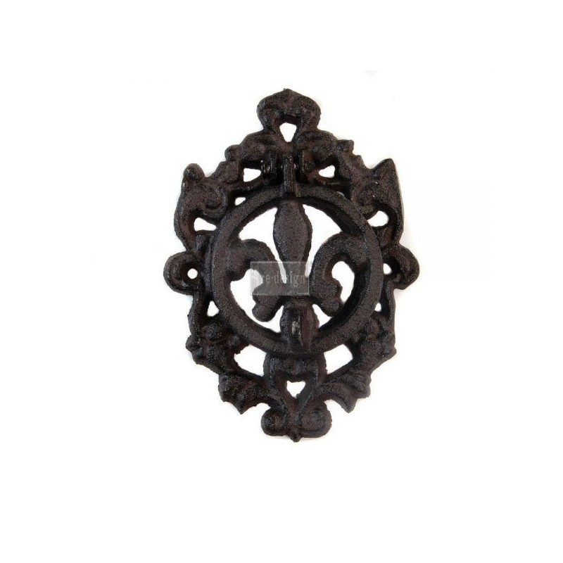 Fleur de Lis II ALDABA. Cast Iron Knocker REDESIGN®  | L'aura Bella