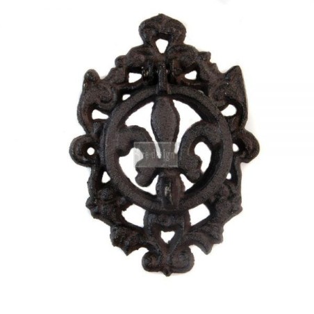 Fleur de Lis II ALDABA. Cast Iron Knocker REDESIGN®  | L'aura Bella