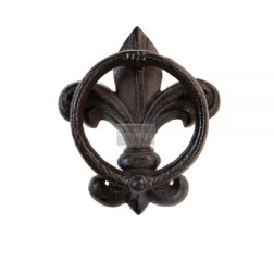 Flor de Lis. ALDABA. Cast Iron Knocker REDESIGN® 640873 | L'aura Bella