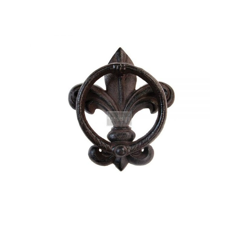 Flor de Lis. ALDABA. Cast Iron Knocker REDESIGN® 640873 | L'aura Bella