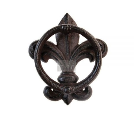 Flor de Lis. ALDABA. Cast Iron Knocker REDESIGN® 640873 | L'aura Bella
