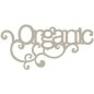 Organic. Palabra decorativa de cartón