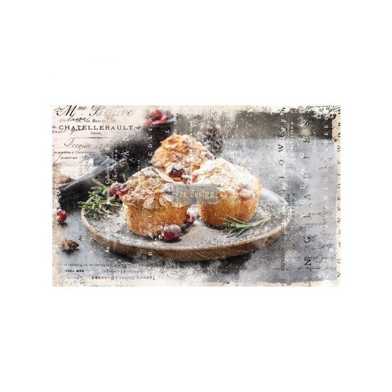 Warm Desserts. Decoupage Decor Tissue Paper Redesign  | L'aura Bella