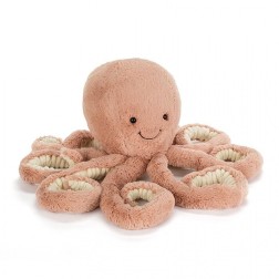 Odell Octopus little. Pulpo apricot de Jellycat ODL2OC | L'aura Bella