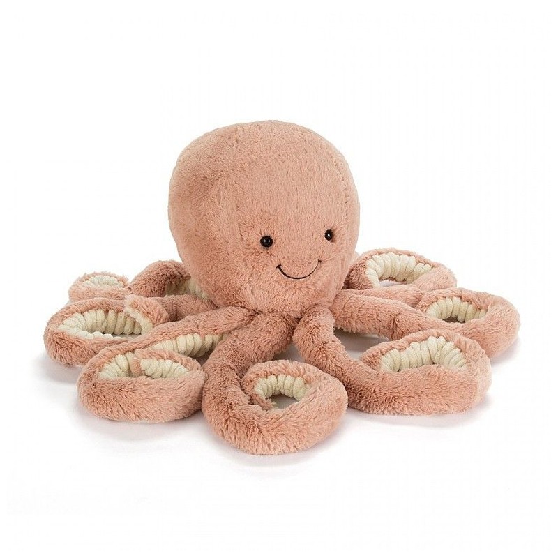 Odell Octopus little. Pulpo apricot de Jellycat ODL2OC | L'aura Bella
