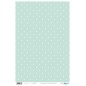 Papel cartonaje. PFY. Basics Lunar Blanco sobre fondo Menta. 32 x 48,3 cm