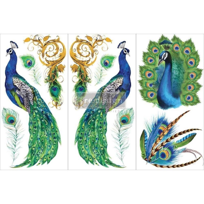 Peacock Paradise REDESIGN DECOR TRANSFERS® 656775 | L'aura Bella