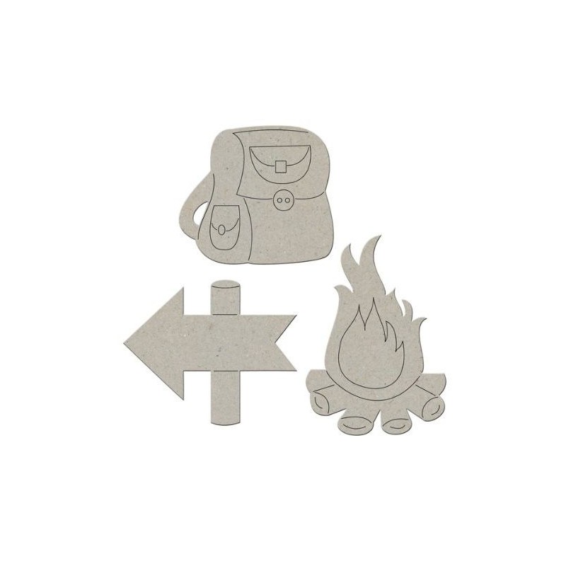 Fabscraps. Chipboard. Colección Rustic . DC48007. |L' aura Bella