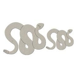 Fabscraps. Chipboard. Colección Rustic . DC48009. Serpiente (2pzs.)