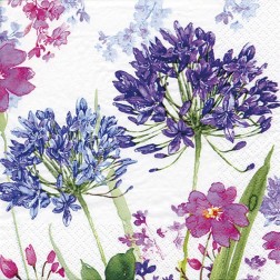 Servilleta para decoupage Agapantos 33x33cm | L'aura Bella