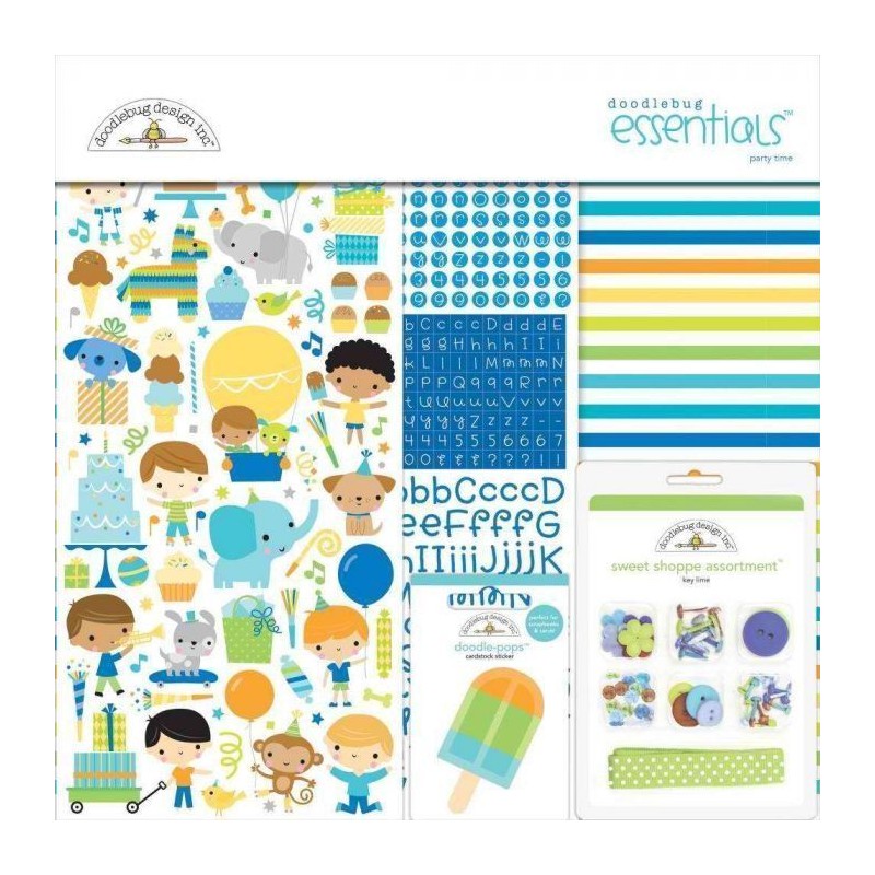 Party Time Essentials Kit. Doodlebug. Scrapbooking | L'aura Bella