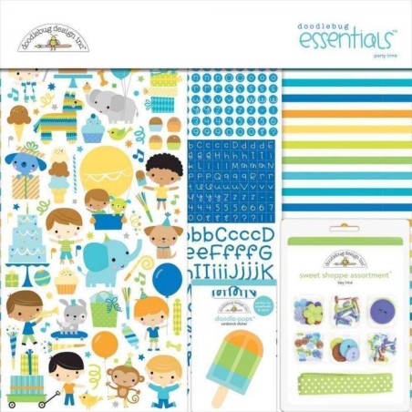 Party Time Essentials Kit. Doodlebug. Scrapbooking | L'aura Bella