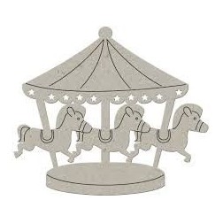 Fabscraps. Chipboard. Colección Victoria . DC49005. Tiovivo