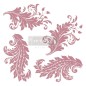 Royal Flourish. Sello REDESIGN DECOR STAMP – 12″X12″ (4 PCS)