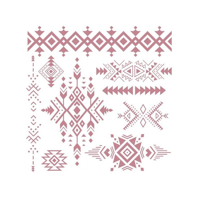Tribal Prints Sello DECOR STAMP RE·DESIGN with Prima® | L'aura Bella