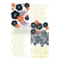 Fleur Noir. Transfer, calcomania de CeCe ReStyled para REDESIGN DECOR TRANSFERS®