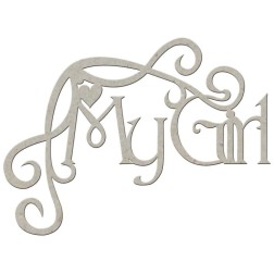 Chipboard. Frase decorativa de cartón: My Girl | L'aura Bella