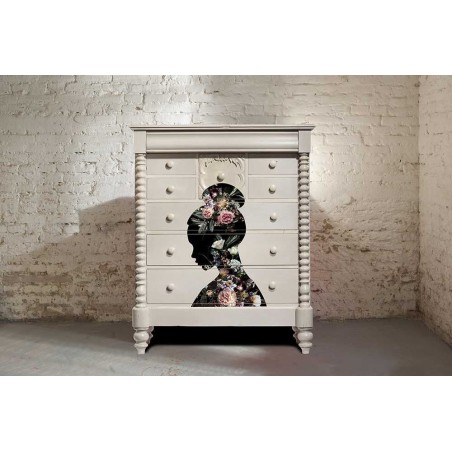 Floral Silhouette. Transfer, calcomania REDESIGN DECOR TRANSFERS®