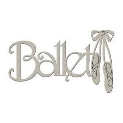 Fabscraps. Chipboard. Colección Victoria . DC49023. Ballet