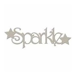 Chipboard: Palabra decorativa de cartón: Sparkle | L'aura Bella