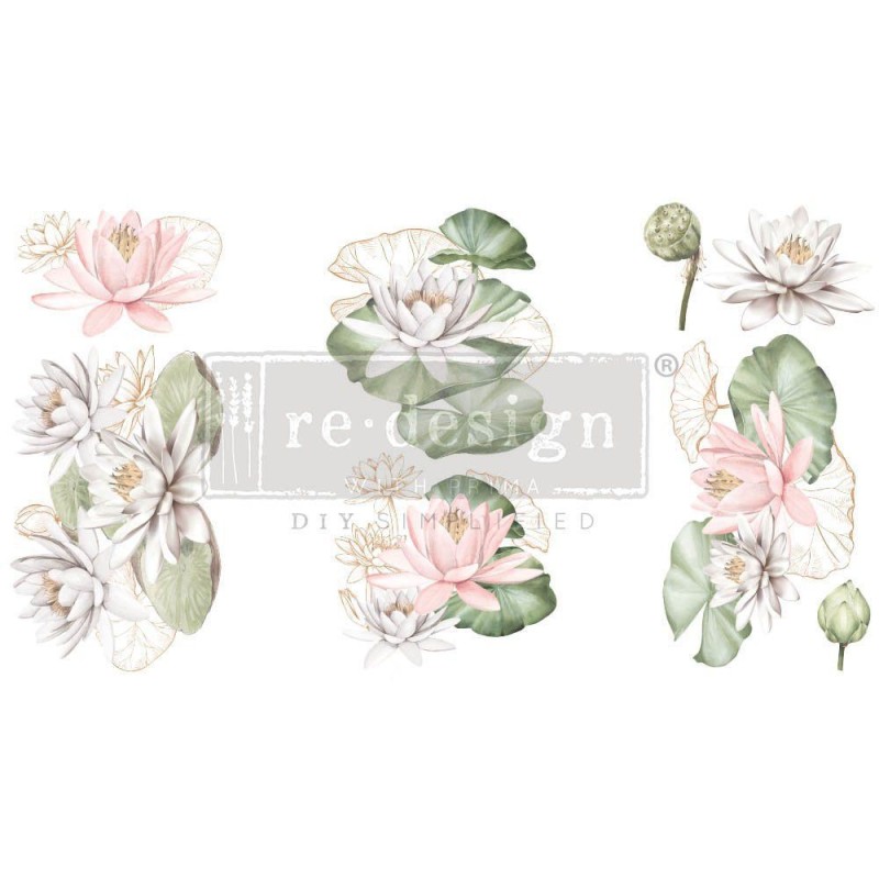 Water Lilies REDESIGN DECOR TRANSFERS® 658922 | L'aura Bella