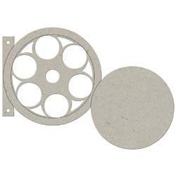 Fabscraps. Álbum. Chipboard. Colección Summer . DC50002. Álbum con forma de carrete de pesca