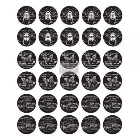 French Noir. REDESIGN KNOB DECOR TRANSFERS® 635794 | L'aura Bella