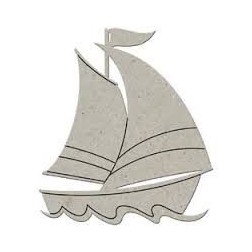 Fabscraps. Chipboard. Colección Summer . DC50006. Barco
