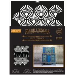 Deco Peacock. Décor Stencil Kacha. Redesign 659172 | L'aura Bella
