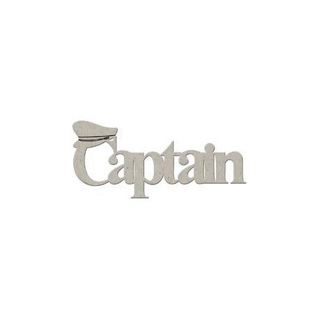 Captain. Palabra decorativa de cartón