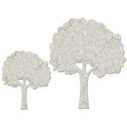 Fabscraps. Chipboard. Colección Little Peeps . DC56008. Árbol frondoso (2pzs.)