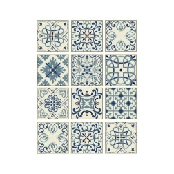 Baldosas Crema, hidráulico. Papel Arroz A3 Cadence. PA719 | L'aura Bella