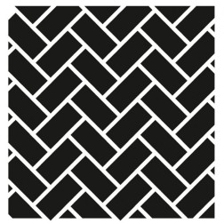 Plantilla stencil: patrón espiga HHMMS08. Cadence | L'aura Bella