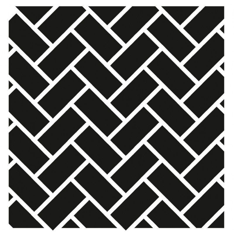 Plantilla stencil: patrón espiga HHMMS08. Cadence | L'aura Bella