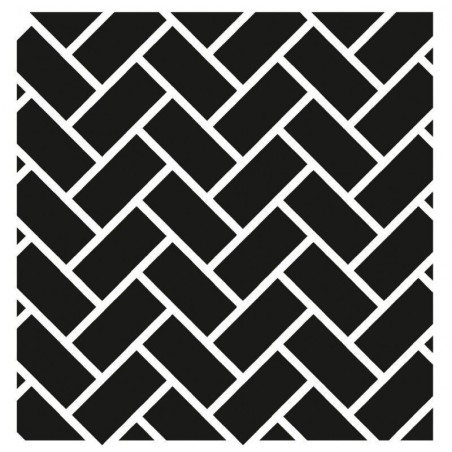 Plantilla stencil: patrón espiga HHMMS08. Cadence | L'aura Bella