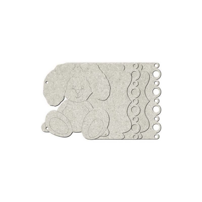 Fabscraps. Álbum. Chipboard. Colección Baby Bear . DC57001. Álbum con conejo