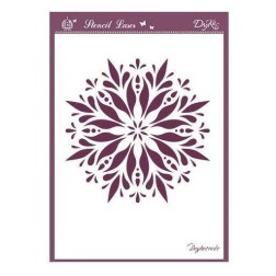 Plantilla stencil: copo de nieve. A6-046. Dayka Trade | L'aura Bella