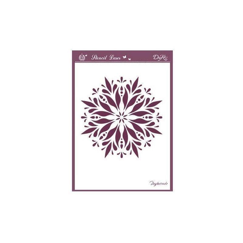 Plantilla stencil: copo de nieve. A6-046. Dayka Trade | L'aura Bella