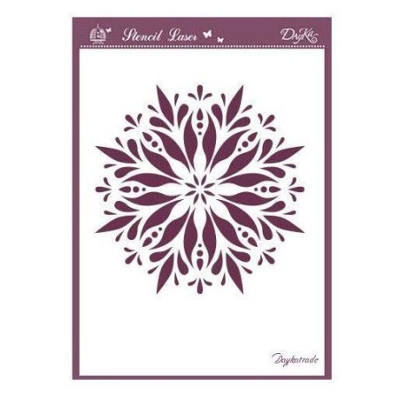 Plantilla stencil: copo de nieve. A6-046. Dayka Trade | L'aura Bella