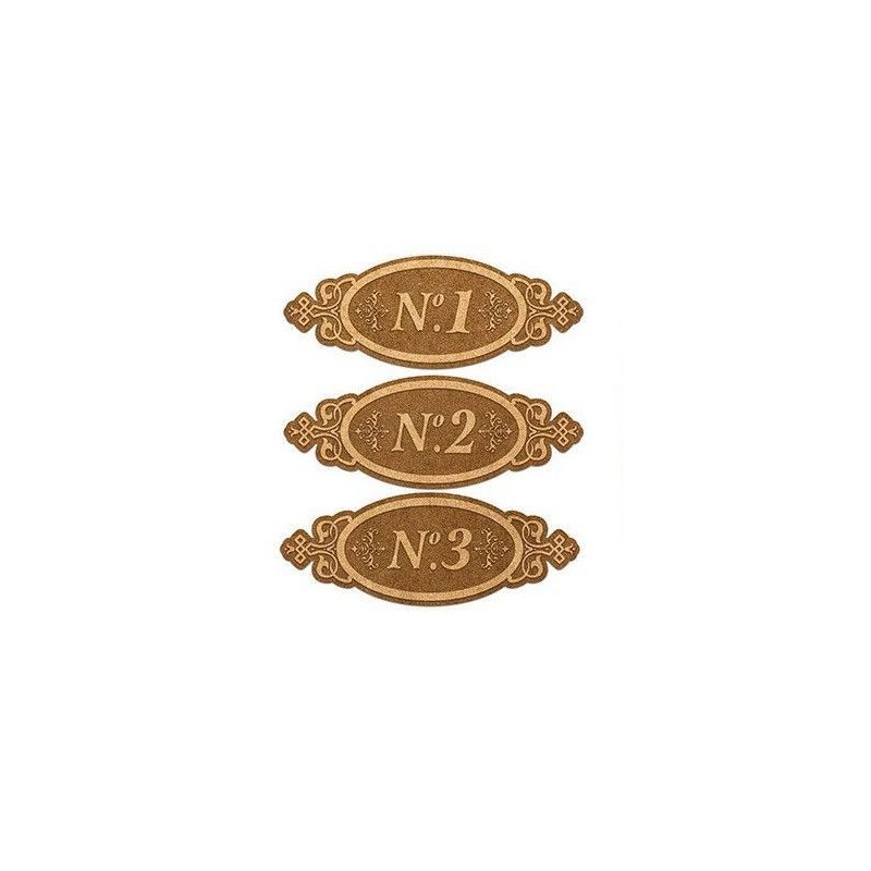 Placas con números 1, 2 y 3. PDM0009 Dayka Trade | L'aura Bella