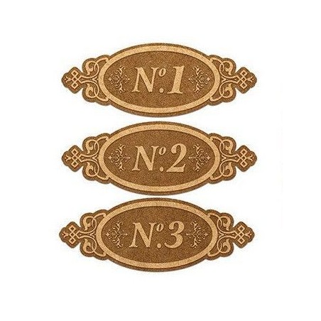 Placas con números 1, 2 y 3. PDM0009 Dayka Trade | L'aura Bella