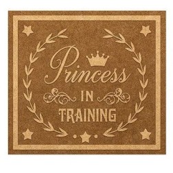 Placa Princess. 14 x 15 cm. PDM0015. Dayka Trade | L'aura Bella