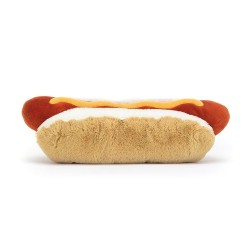Amuseable Hot Dog, perrito caliente. Peluche Jellycat A6HD | L'aura Bella