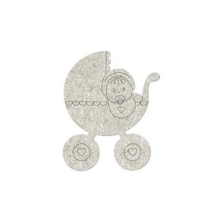 Carrito de bebé con bebé