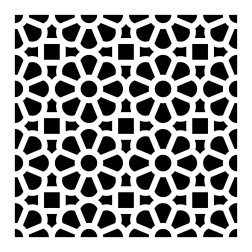Plantilla stencil: azulejo, hidráulico 15x15cm 15075002 | L'aura Bella