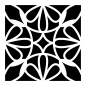 Plantilla stencil: azulejo, hidráulico, tile. 15 x 15cm. 15075003
