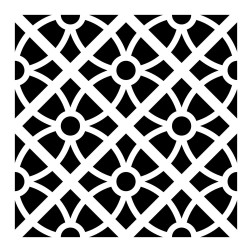 Plantilla stencil: azulejo, hidráulico 15x15cm 15075001 | L'aura Bella