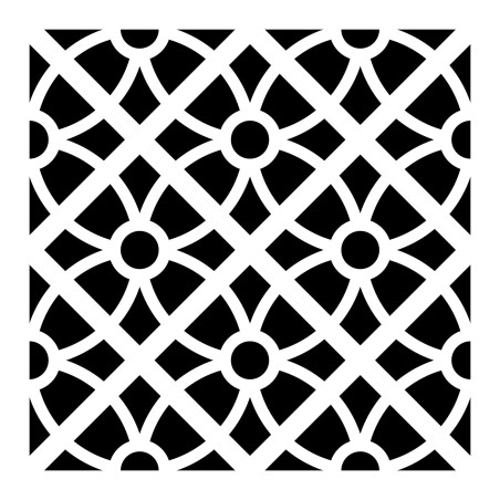 Plantilla stencil: azulejo, hidráulico 15x15cm 15075001 | L'aura Bella
